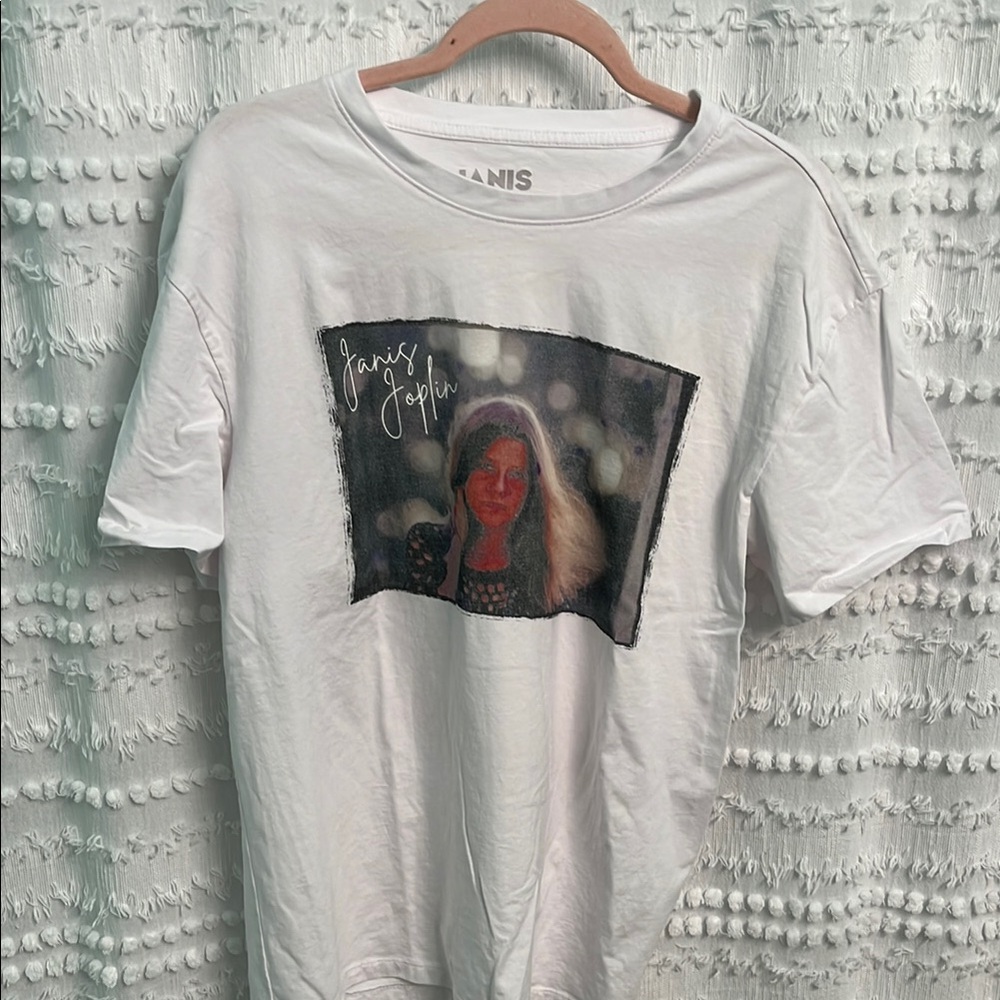 Janis Joplin Graphic White Tee